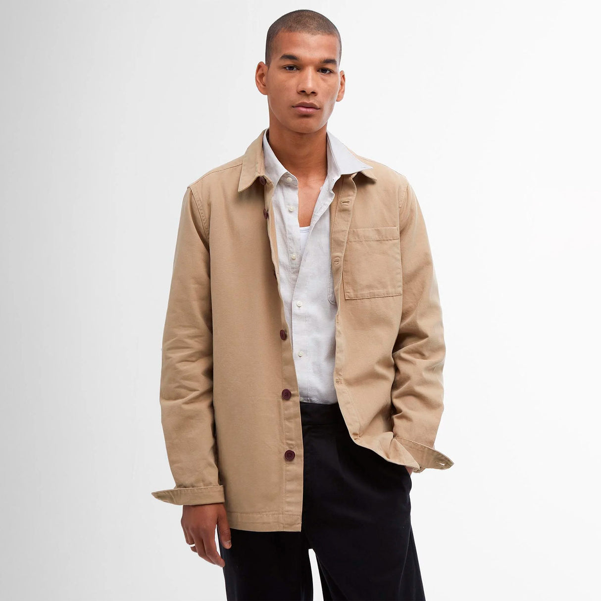 Barbour WASHED OVERSHIRT, Washed Stone