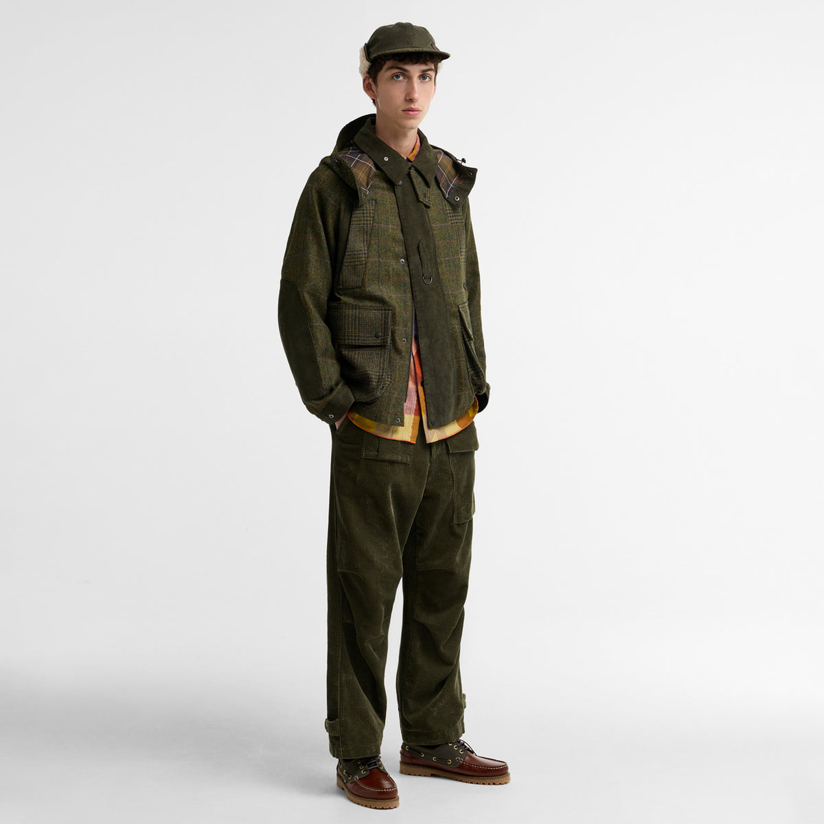 Barbour x Norbit WOOL JACKET, Bayleaf