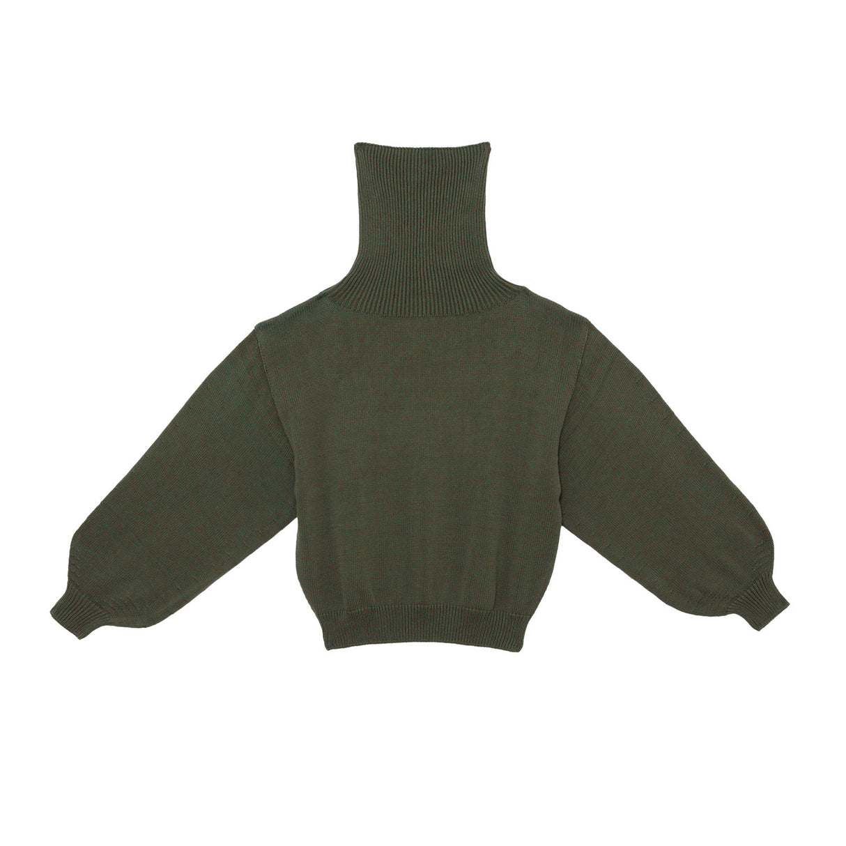 Baserange CALLA TURTLENECK, Green Brown Melange