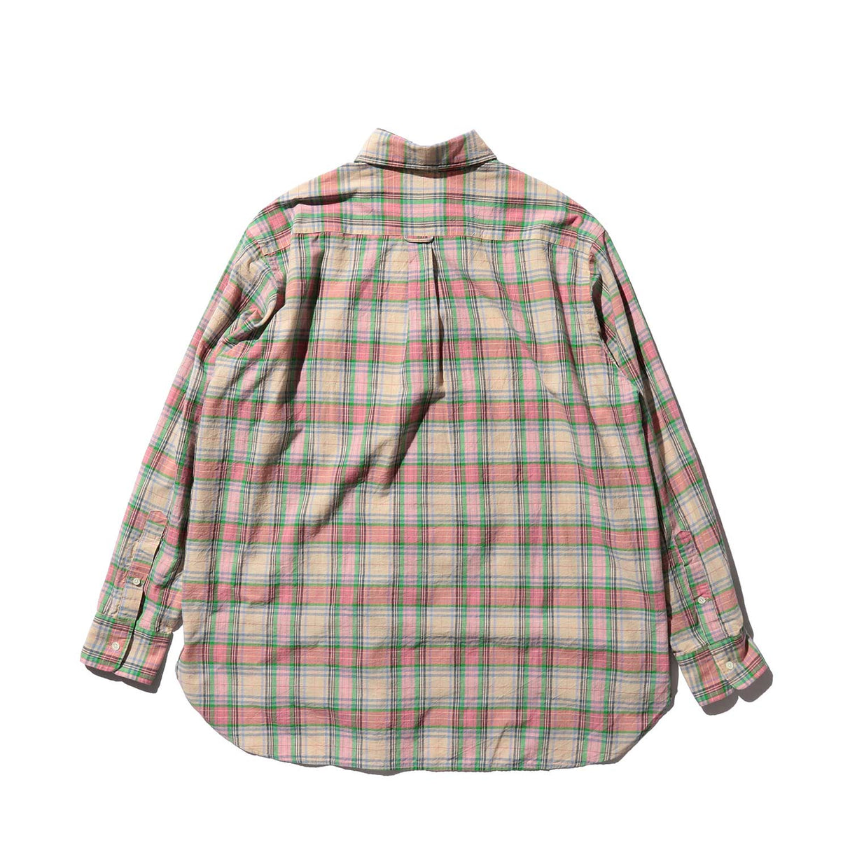 Beams+ B.D. CLASSIC-FIT MADRAS, Pink