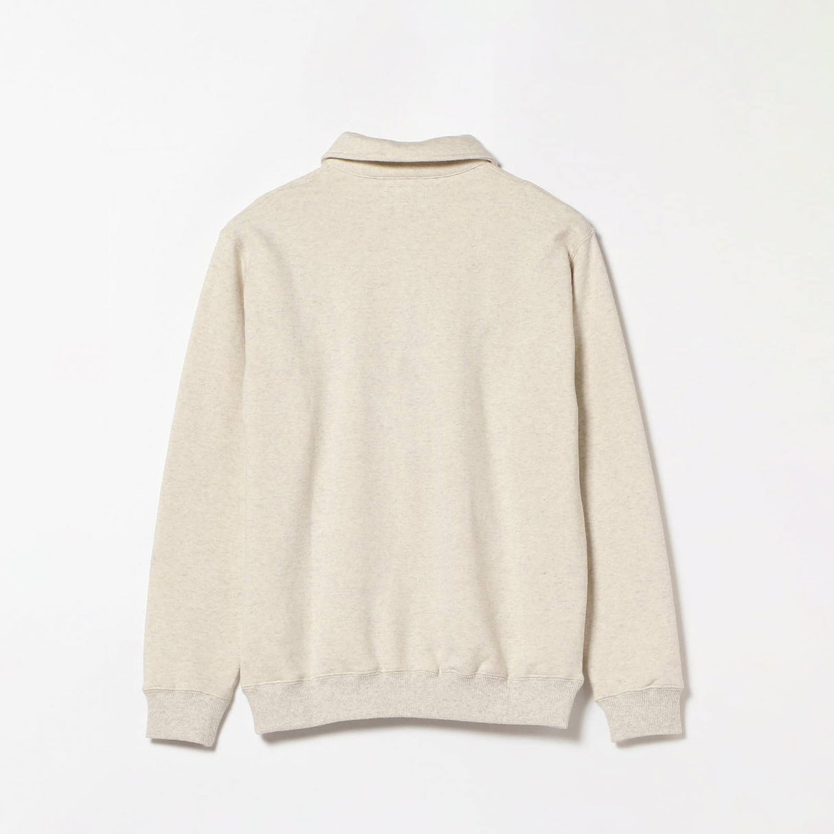 Beams+ SWEAT HALF ZIP, Oatmeal