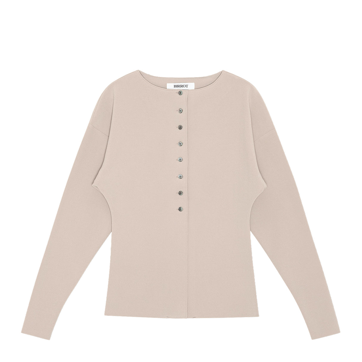Birrot LAY2 BOATNECK CARDIGAN, Sand