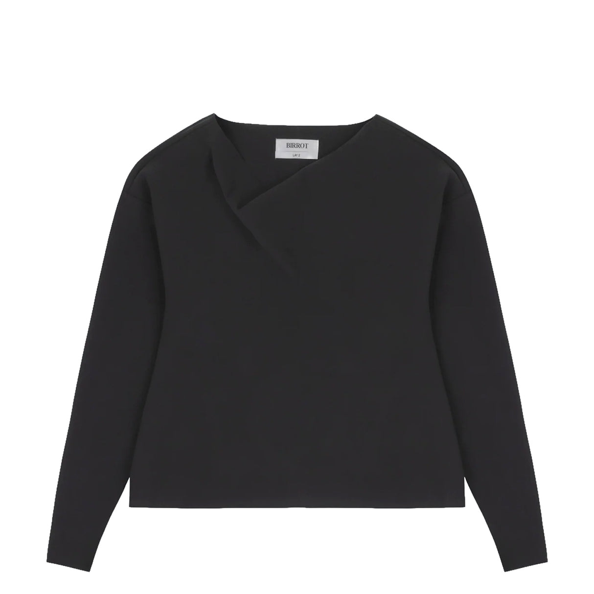Birrot LAY2 COWL-NECK TOP, Anthracite