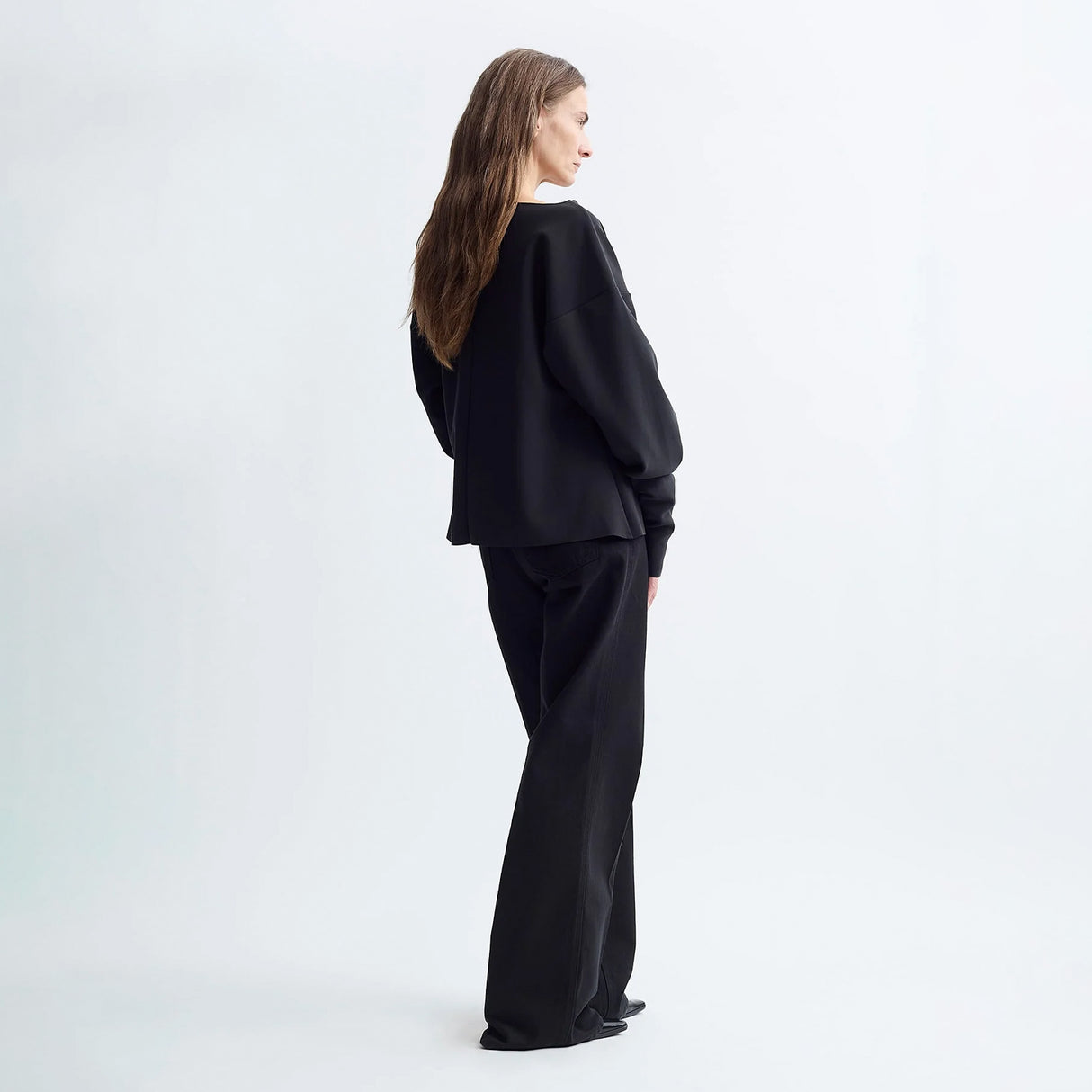 Birrot LAY2 COWL-NECK TOP, Anthracite