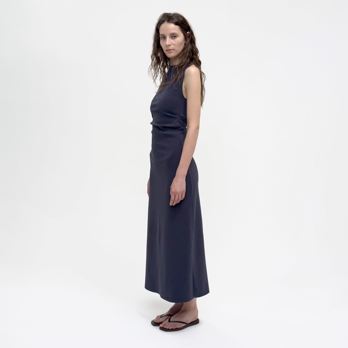 Birrot LAY2 DRAPE DRESS, Mood Indigo