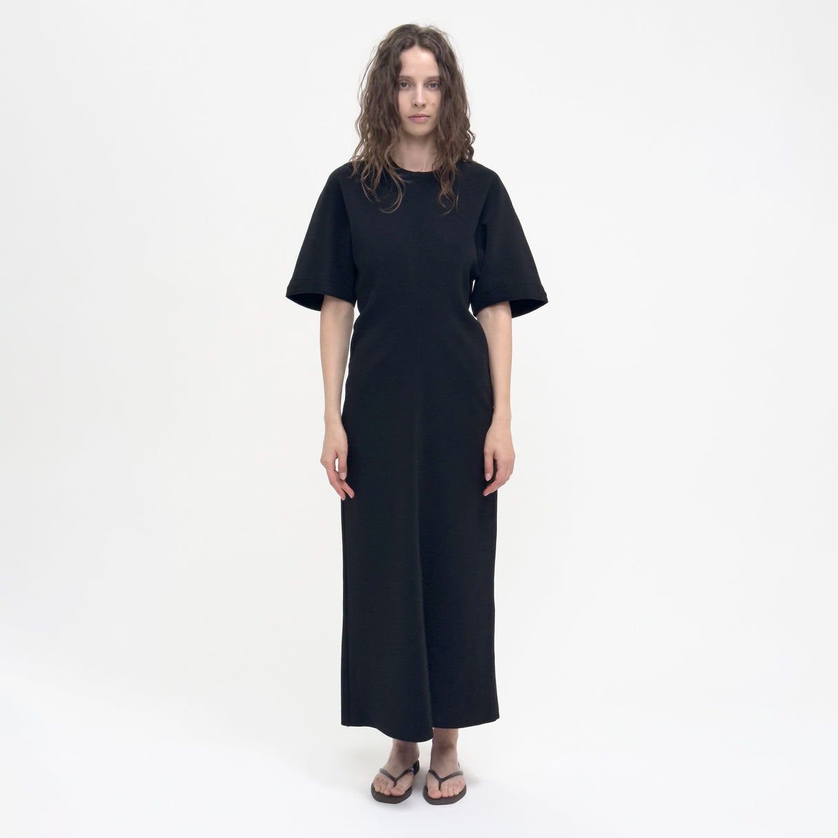 Birrot LAY2 HALF-SLEEVE DRESS, Black