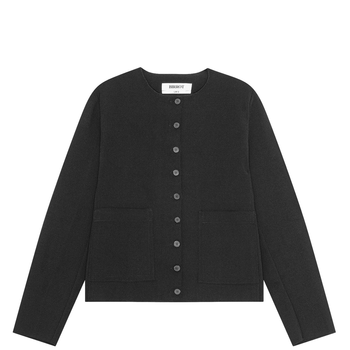 Birrot LAY2 ROUNDNECK JACKET, Black