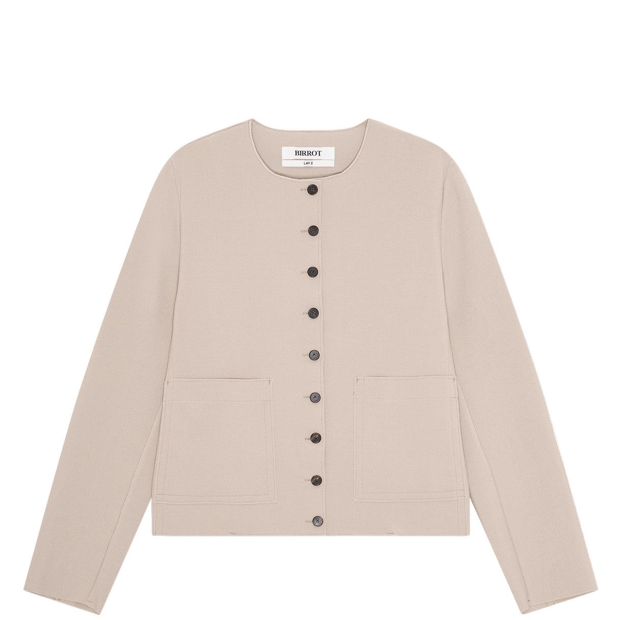 Birrot LAY2 ROUNDNECK JACKET, Sand