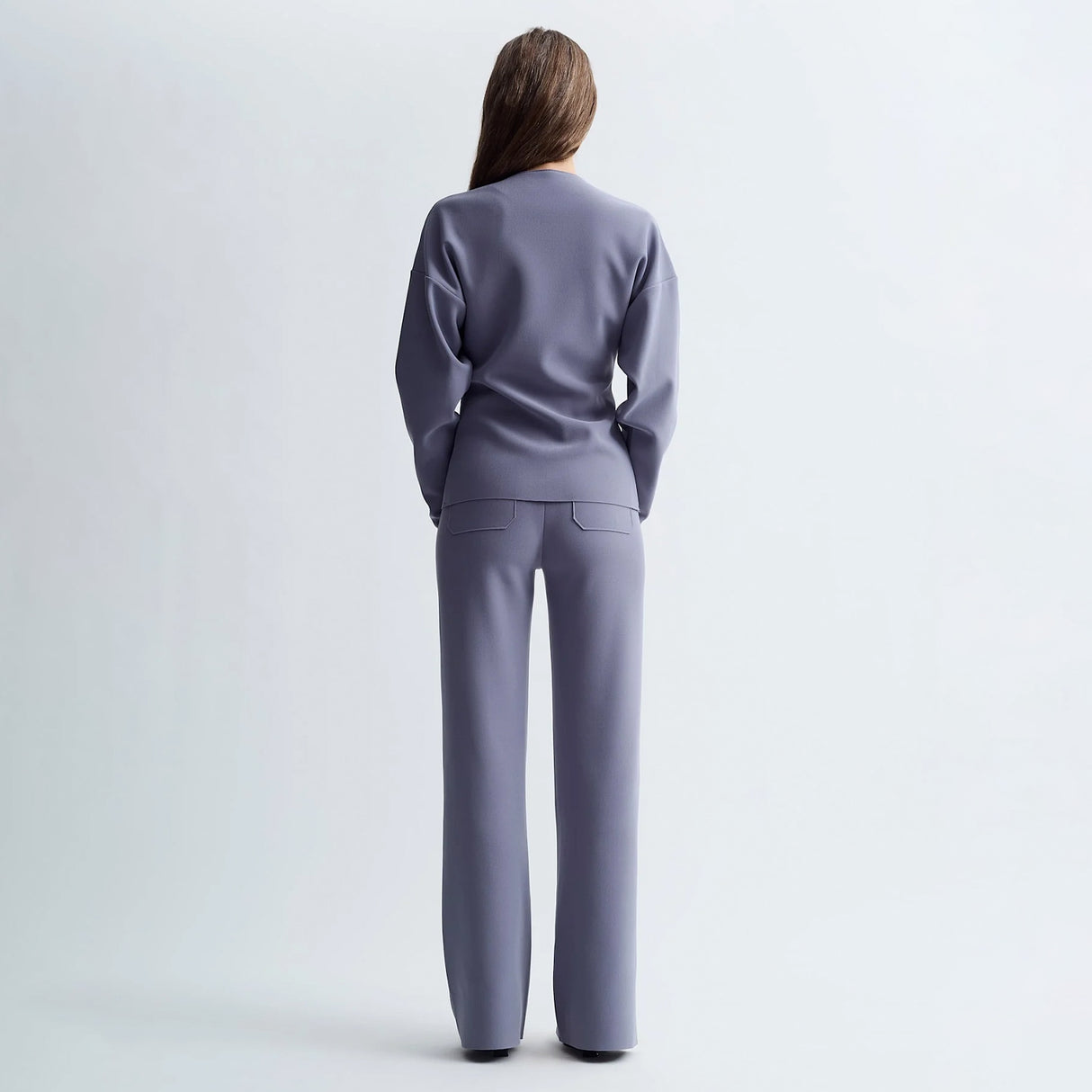 Birrot LAY2 STRAIGHT TROUSER, Lilac Grey