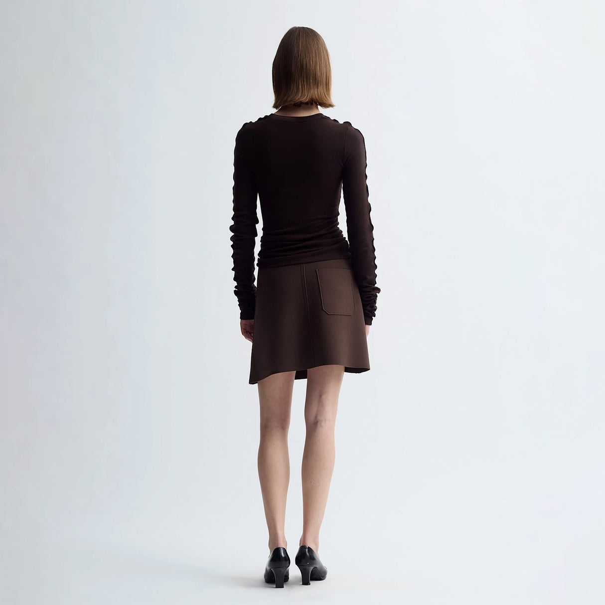 Birrot LAY3 MINI SKIRT, Cocoa Brown