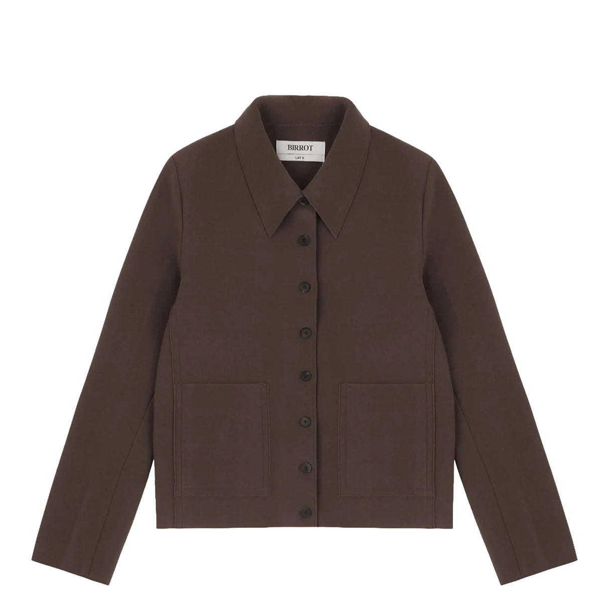 Birrot LAY3 POINT COLLAR JACKET, Cocoa Brown