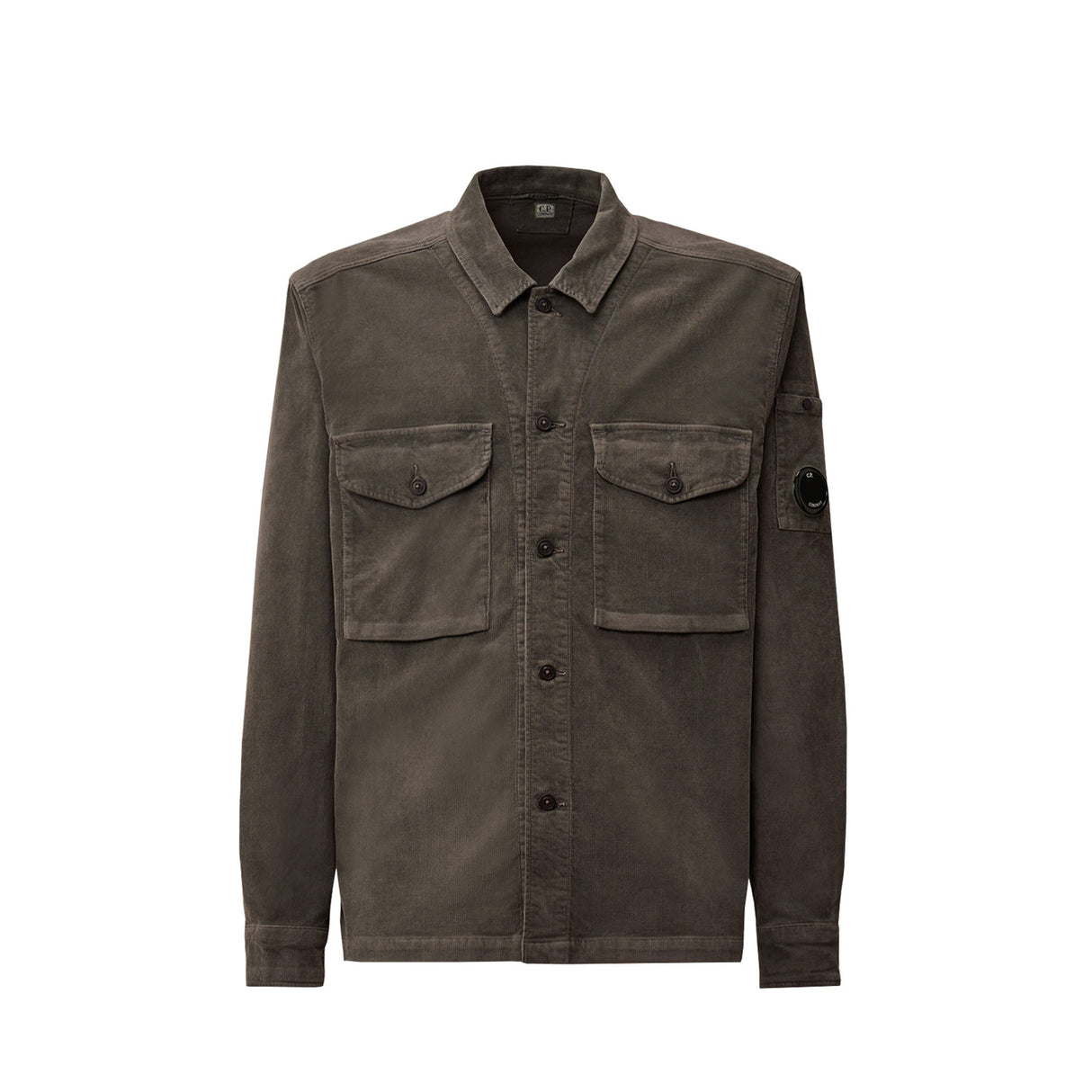 C.P. Company CORDUROY LS SHIRT, Gunmetal