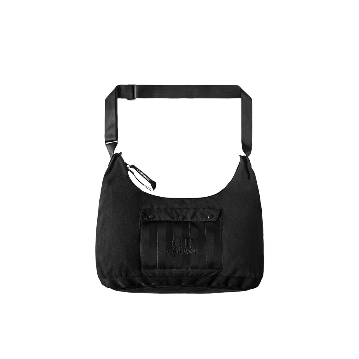 C.P. Company HERRINGBONE MIXED CARRY BAG, Black