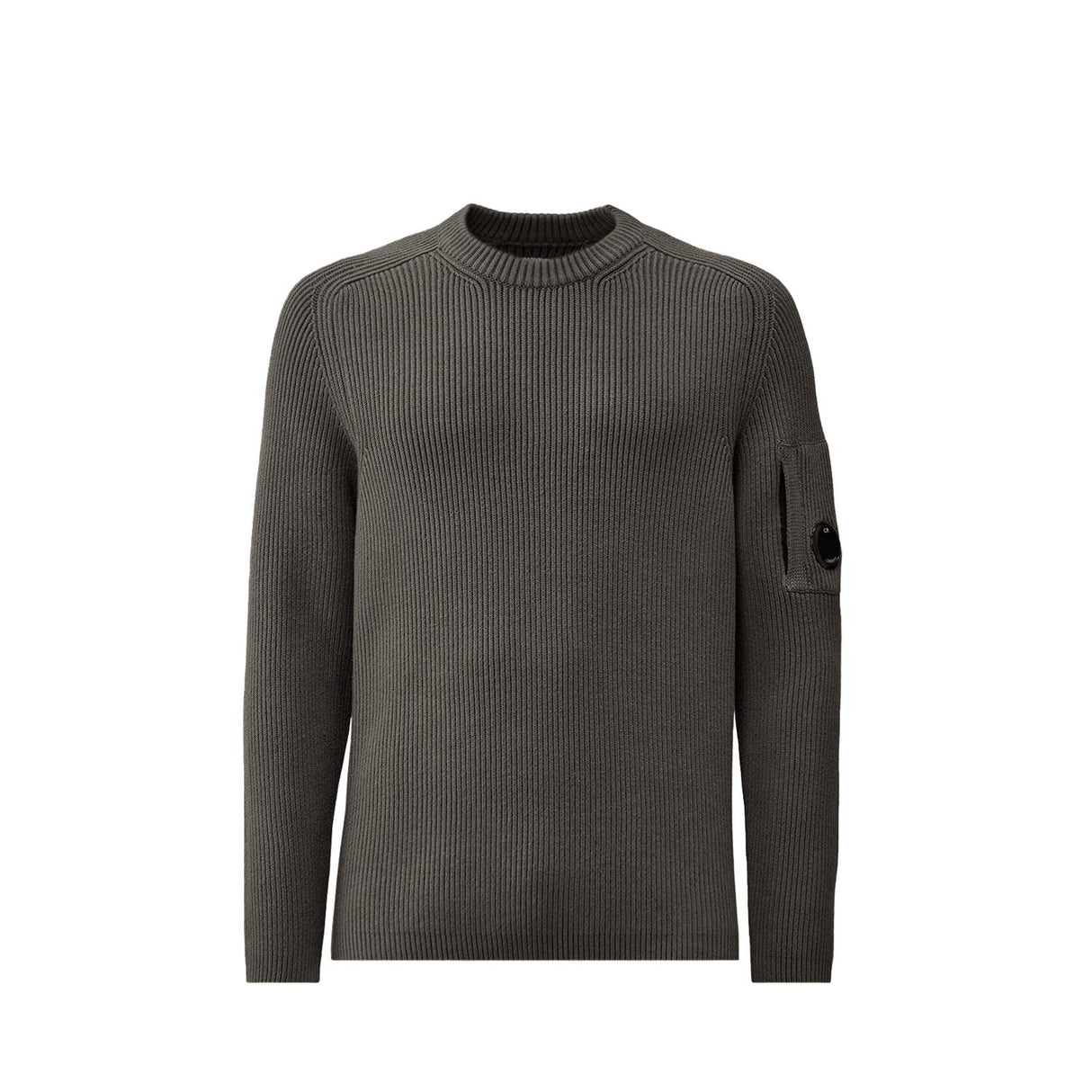 C.P. Company KNITWEAR FULL RUB CREW, Gunmetal