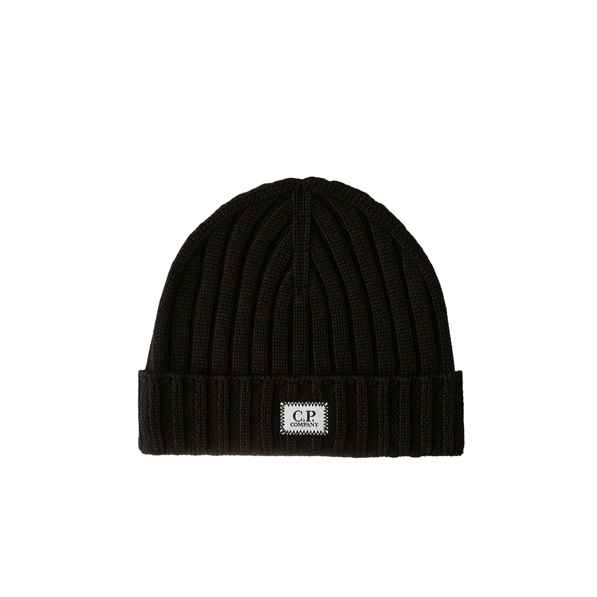 C.P. Company MERINO WOOL KNIT CAP, Black