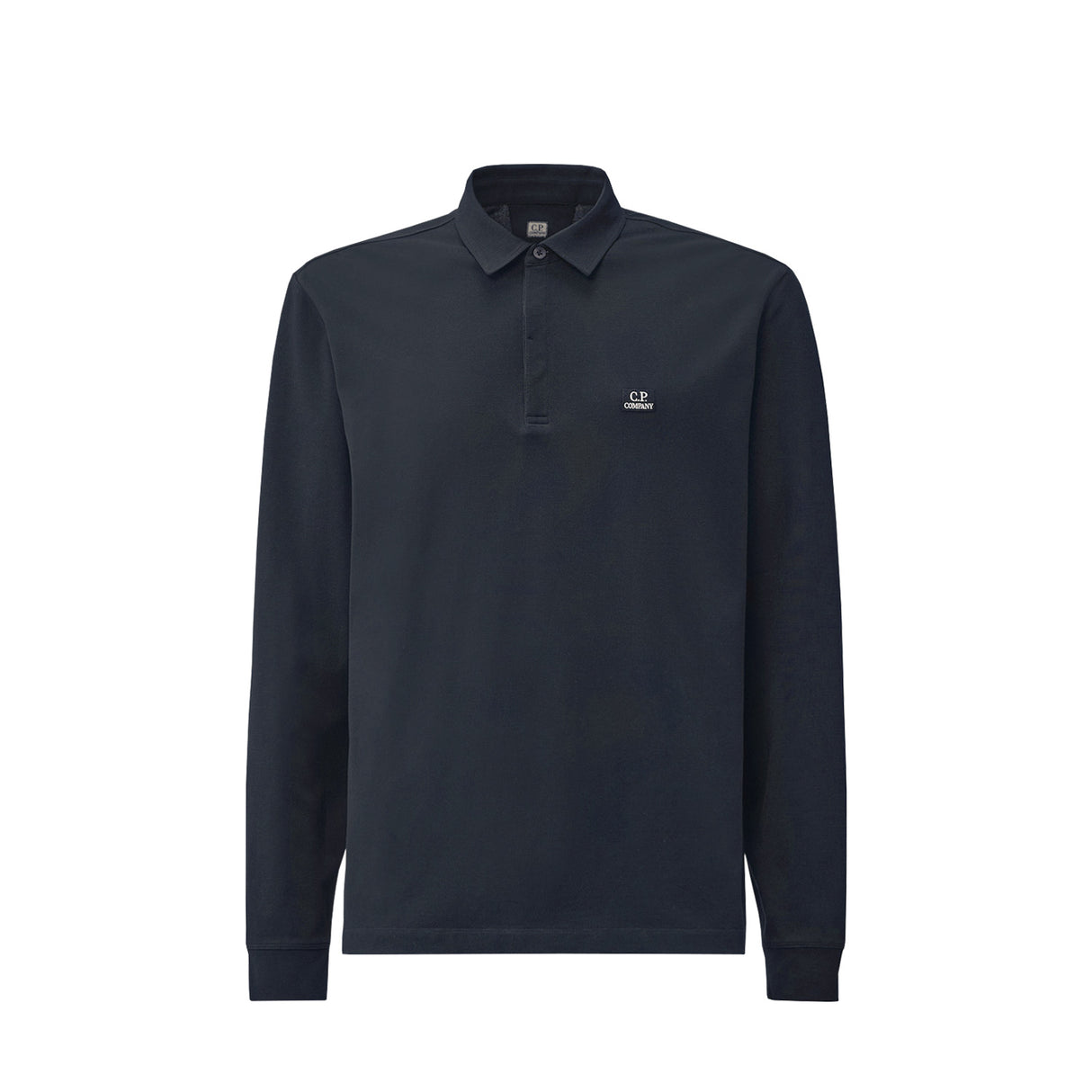 C.P. Company POLO LS STRETCH PIQUET, Total Eclipse