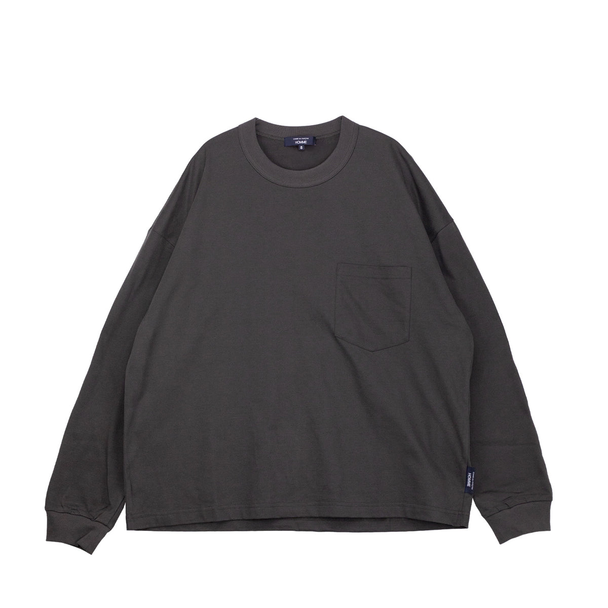 CDG Homme LONG SLEEVE POCKET T-SHIRT, Mocha Brown