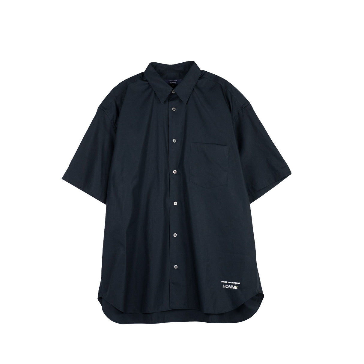 CDG Homme COTTON BROAD S/S SHIRT, Black