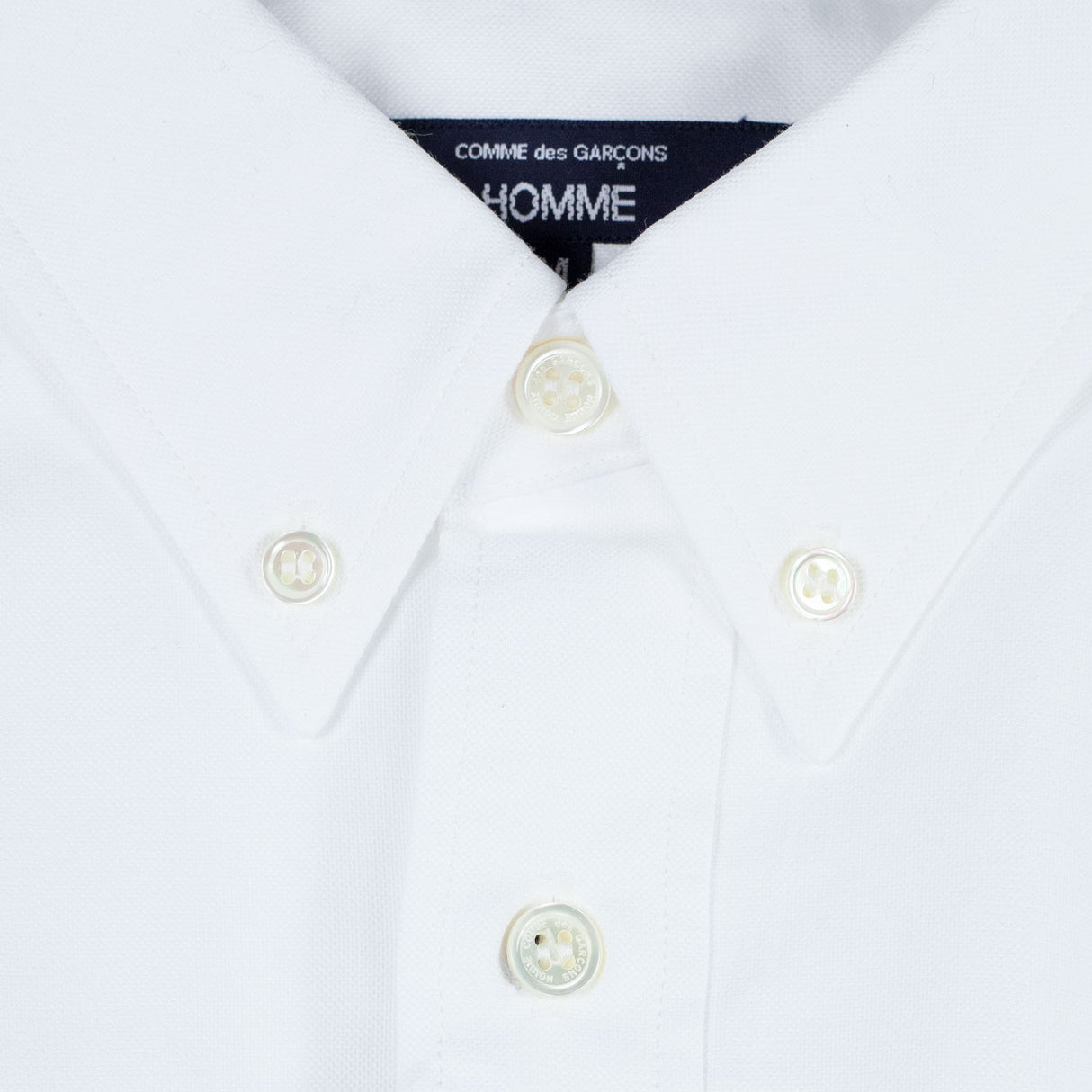 CDG Homme COTTON OXFORD SHIRT, White