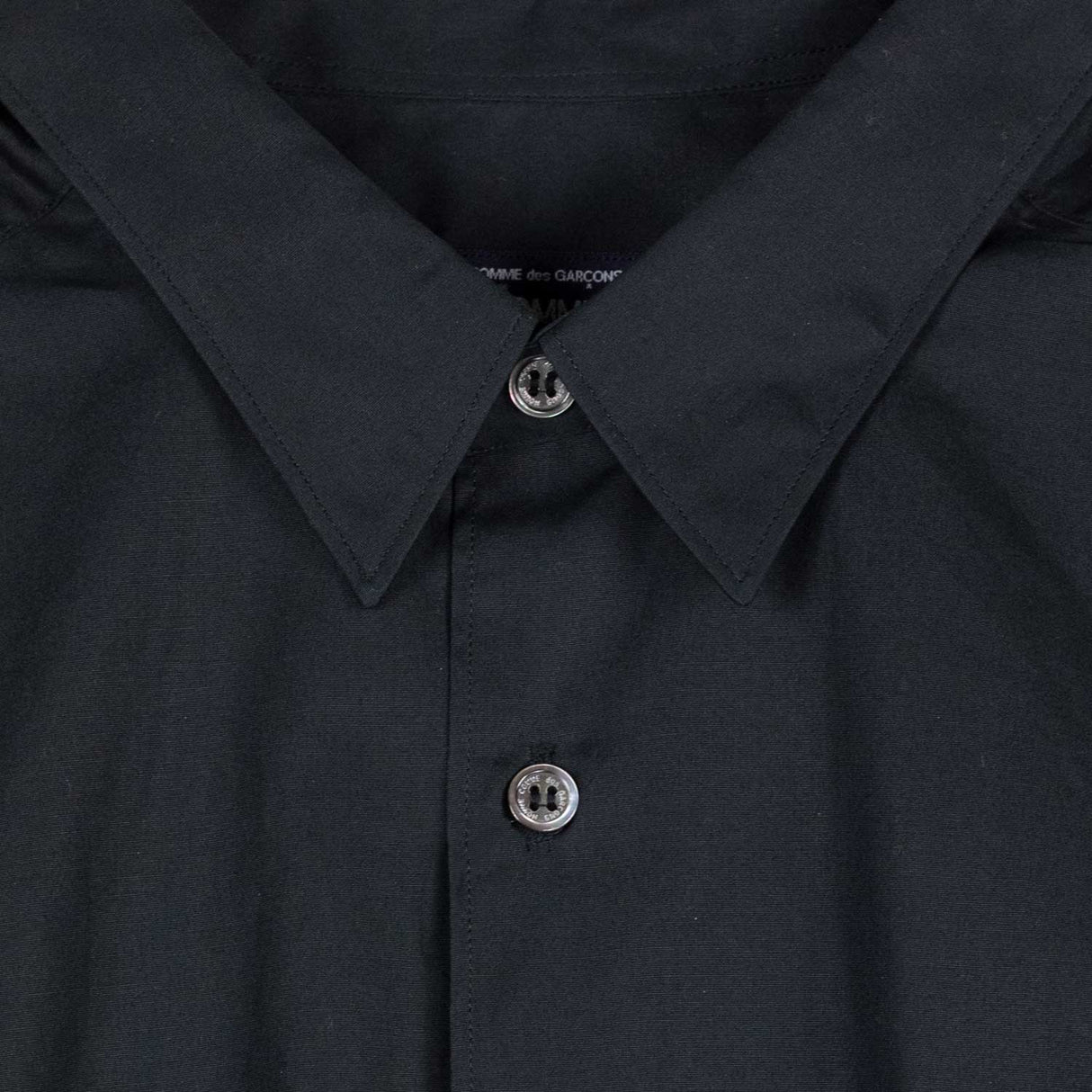 CDG Homme COTTON BROAD LS SHIRT, Black