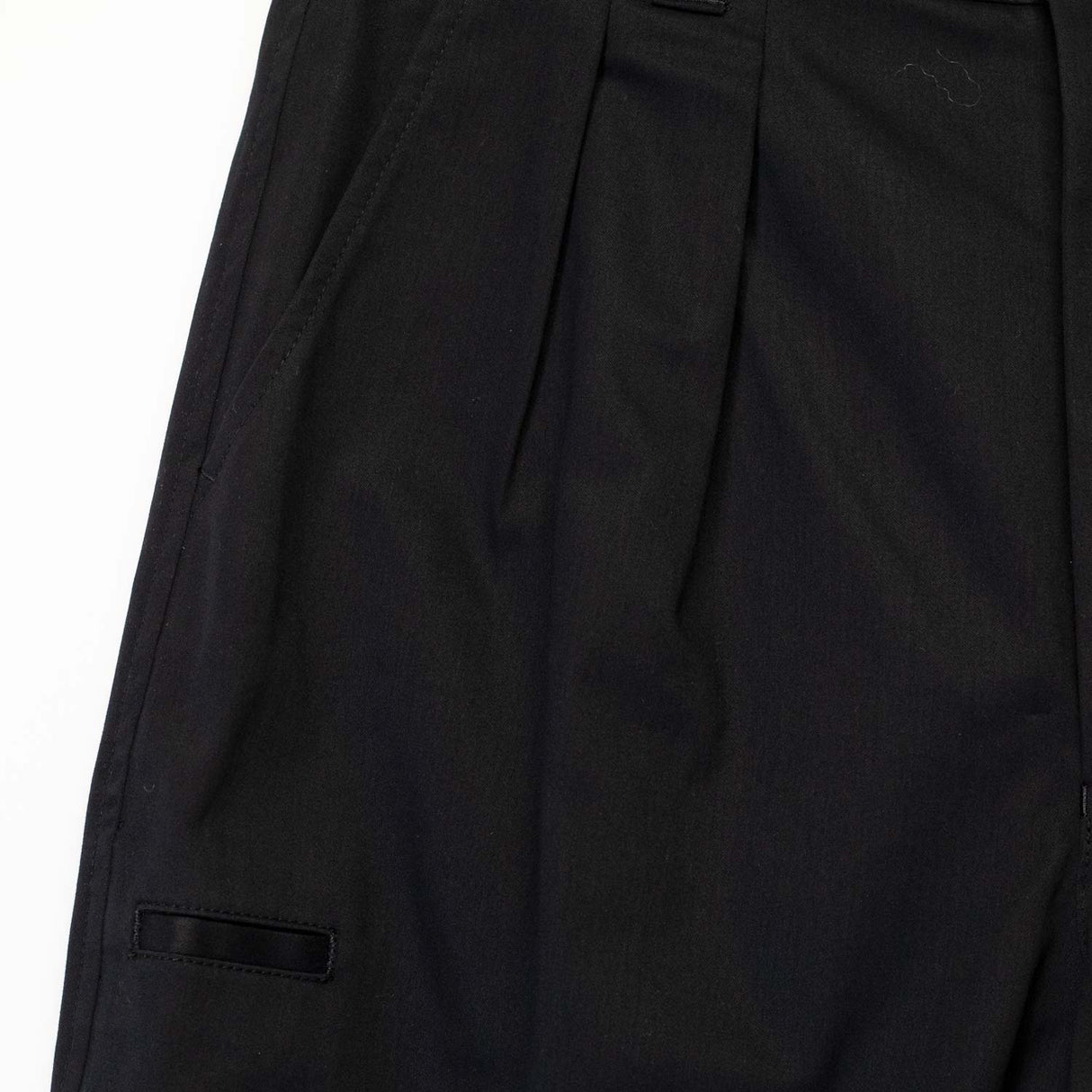 CDG Homme COTTON SATIN TROUSERS, Black