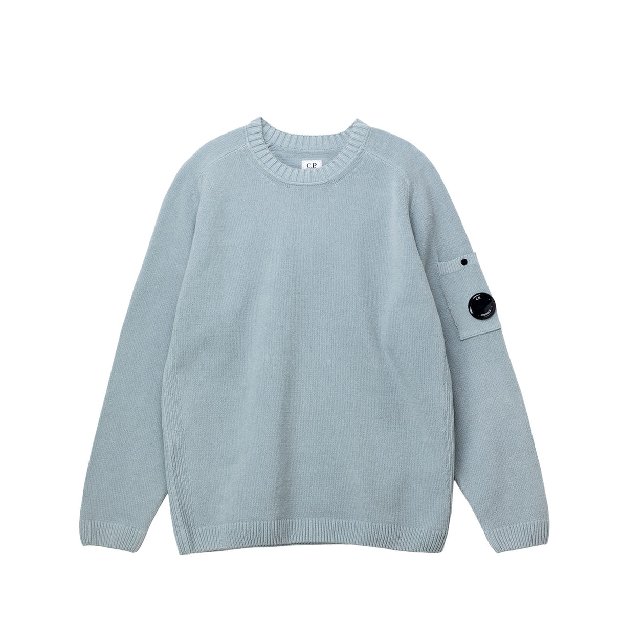 C.P. Company CREWNECK LENS SWEATER, Silver Blue