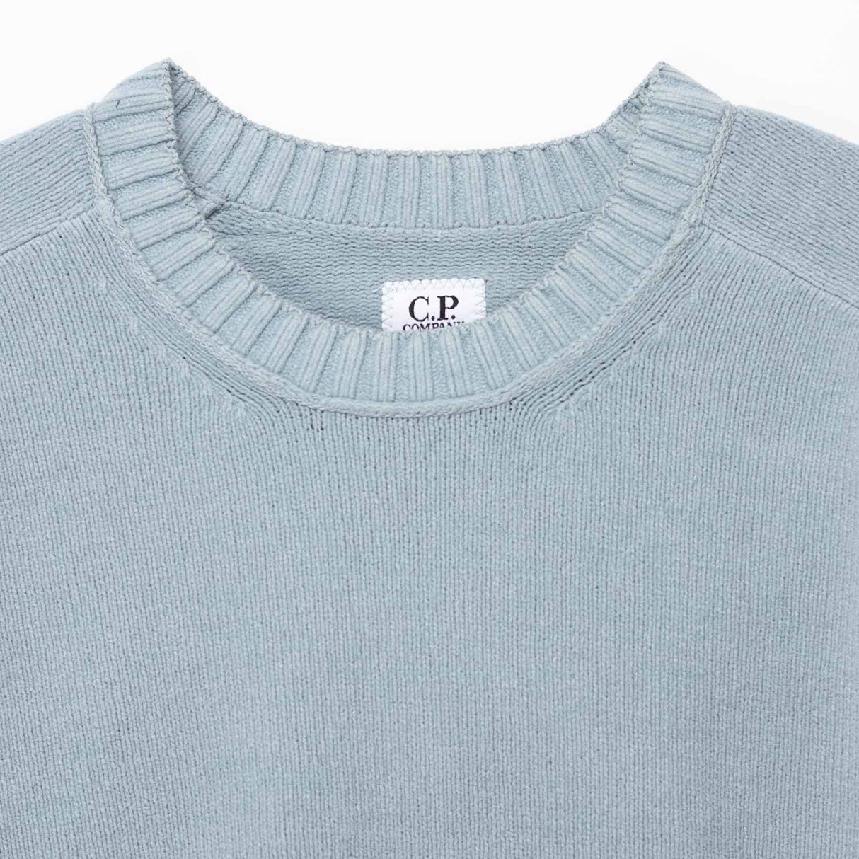 C.P. Company CREWNECK LENS SWEATER, Silver Blue