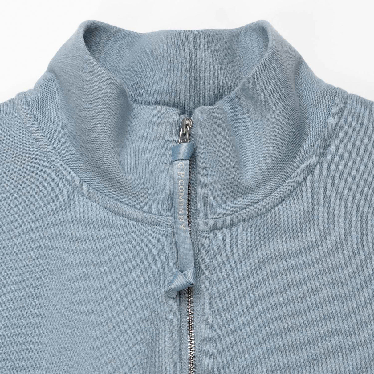 C.P. Company HALF ZIP SWEATSHIRT, Silver Blue