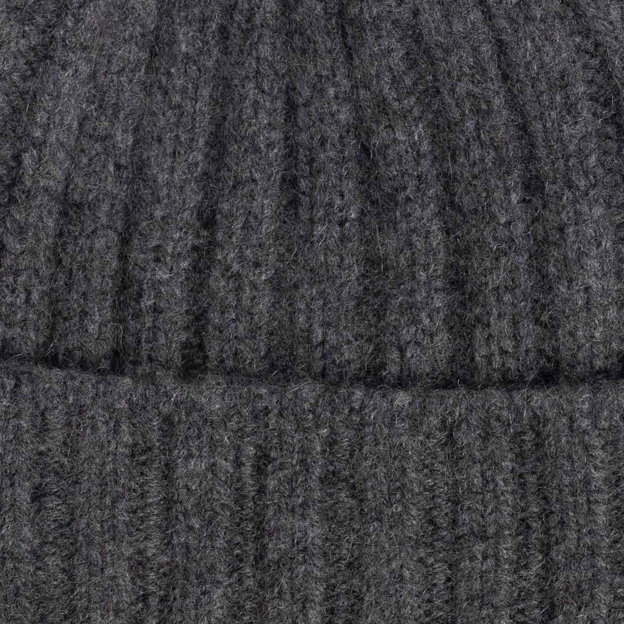 câbleami CASHMERE RIB WATCH HAT, Grey