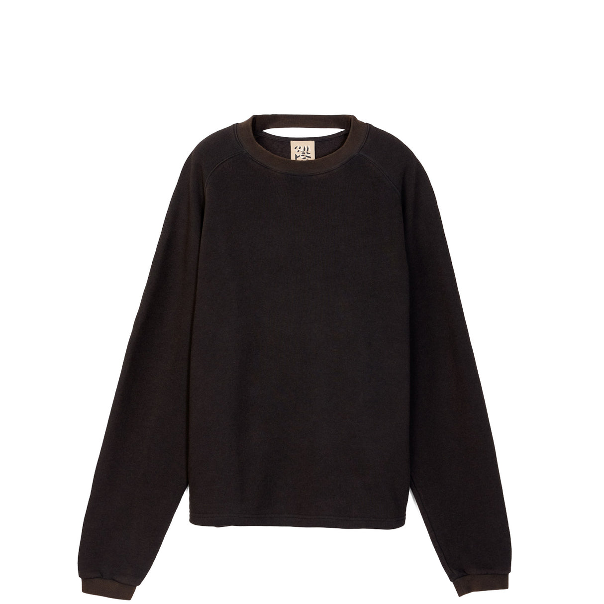 Camperlab BOXY CREWNECK, Faded Black