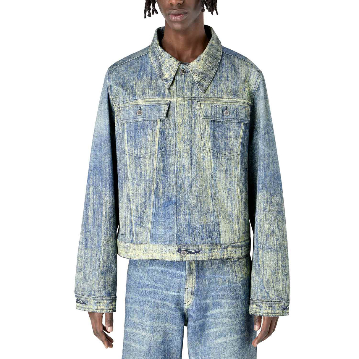 Camperlab PAINT DENIM JACKET, Sand Blue