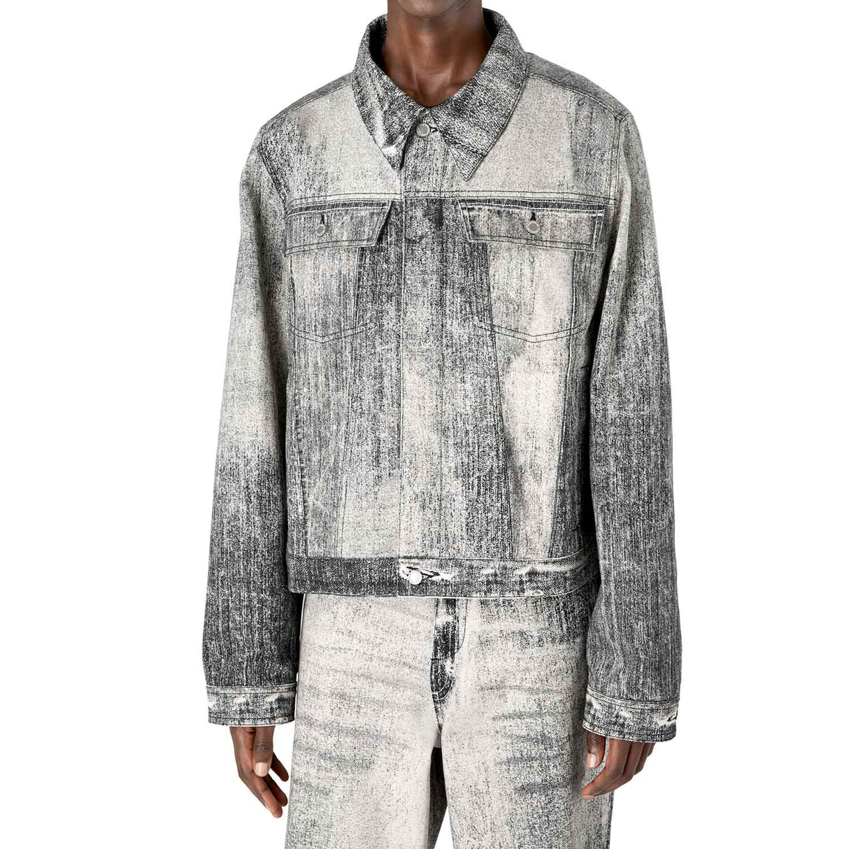 Camperlab PAINT DENIM JACKET, Faded Black