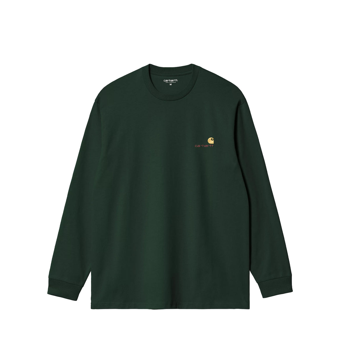 Carhartt WIP L/S AMERICAN SCRIPT T-SHIRT, Conifer