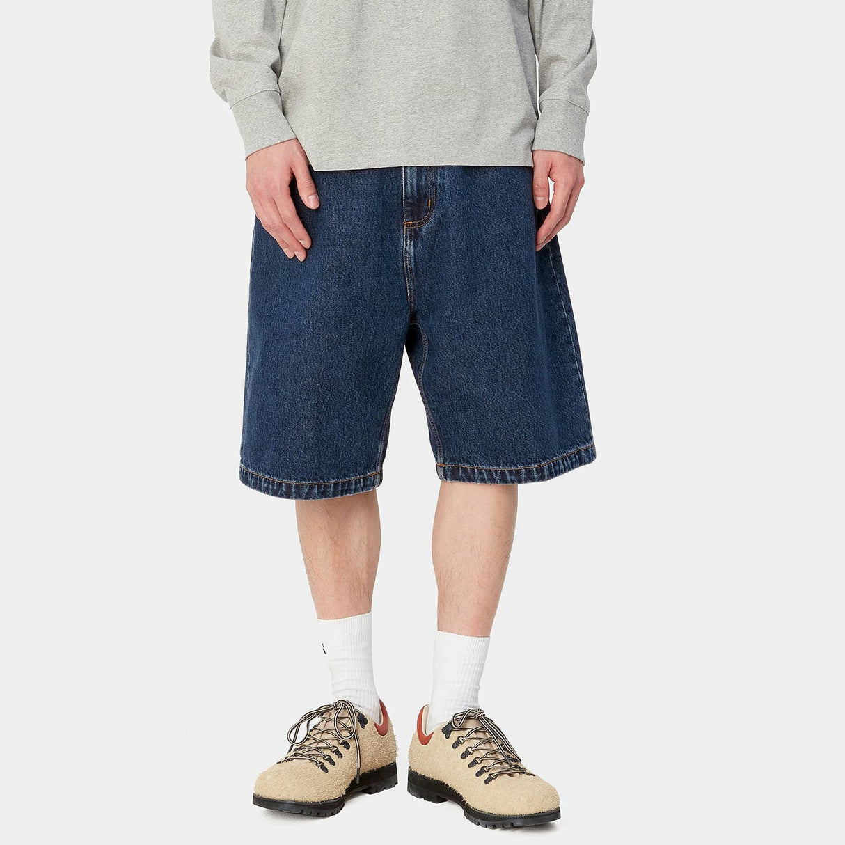 Carhartt WIP BRANDON SHORT, Blue (Stone Washed)