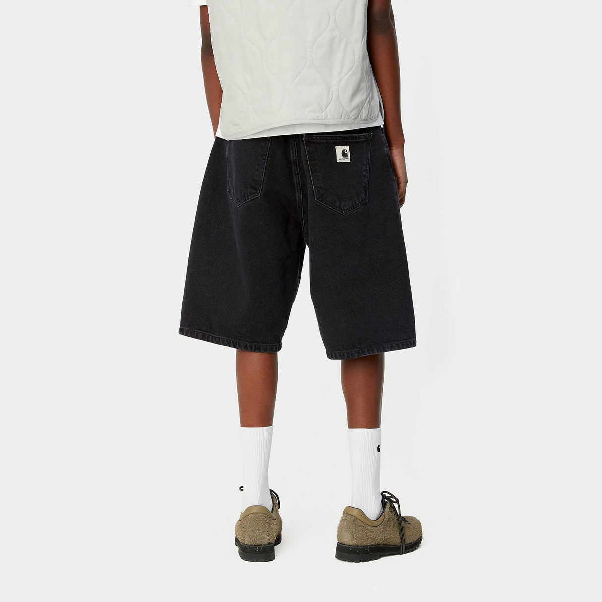 Carhartt WIP W' BRANDON SHORT, Black (Stone Washed)