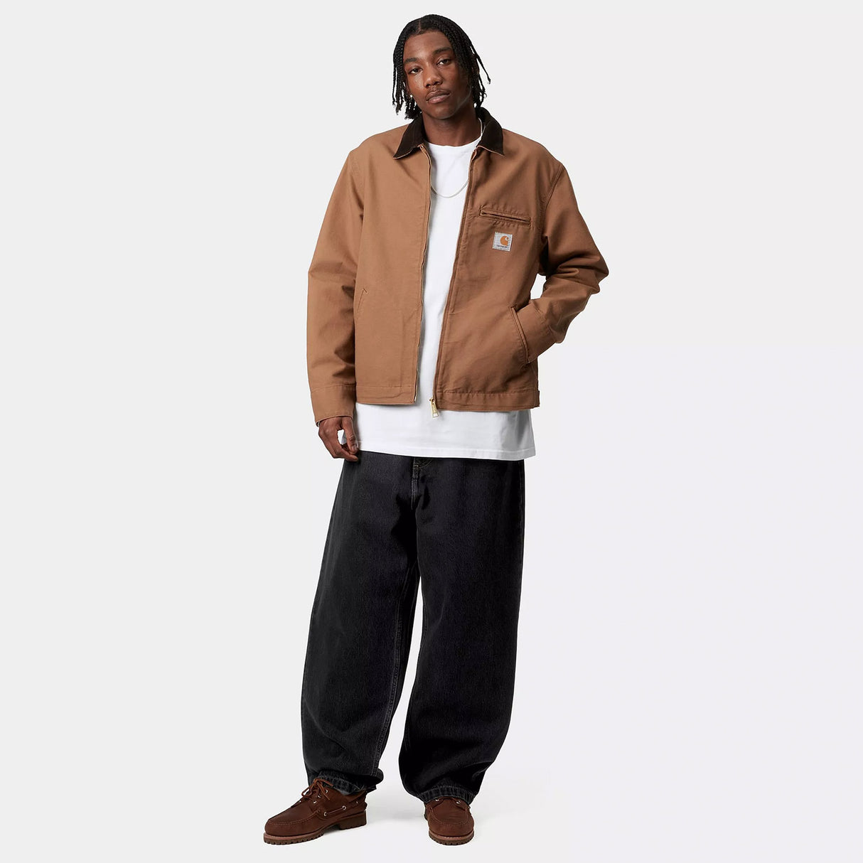 Carhartt WIP BRANDON PANT, Black Stone Wash