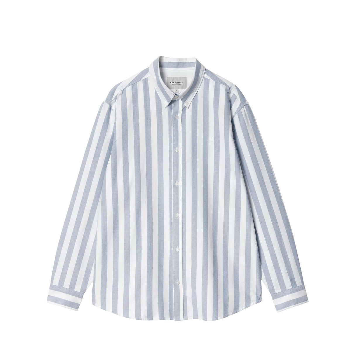 Carhartt WIP L/S DILLION SHIRT DILLION STRIPE, Bleach/White