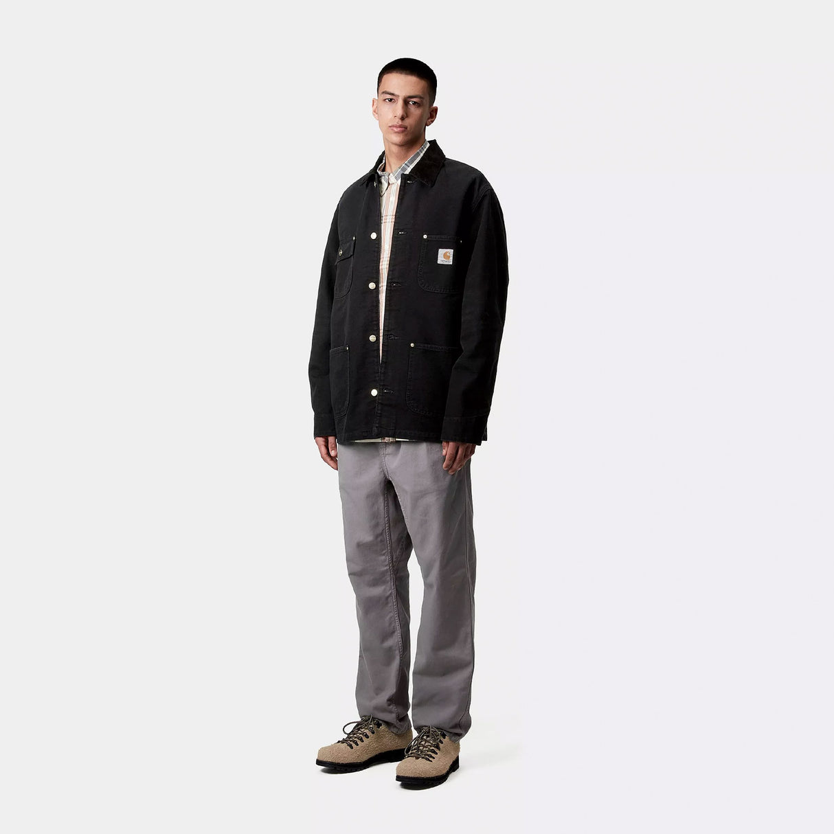 Carhartt WIP OG CHORE COAT, Black Aged Canvas