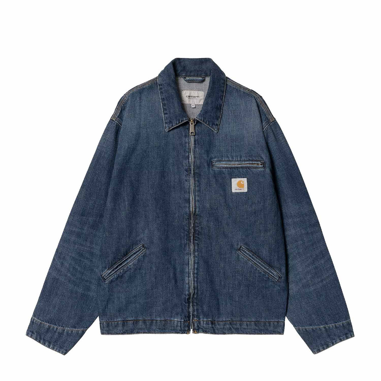 Carhartt WIP OG DETROIT JACKET, Blue Dark Used Wash