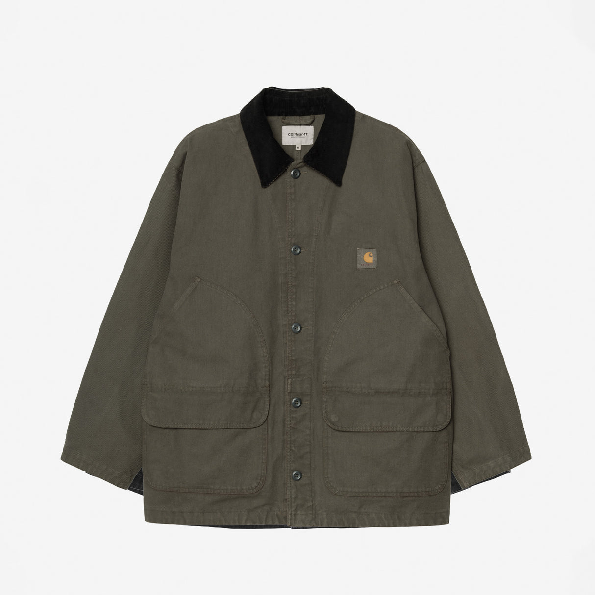 Carhartt WIP PRESCOTT COAT OXIDE, Oxide Green/Black Garment Dyed