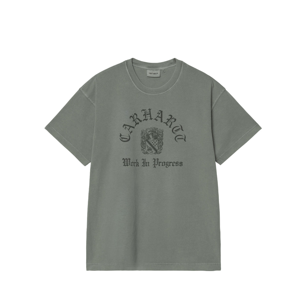 Carhartt WIP S/S COAT OF ARMS T-SHIRT, Velvet Green Garment Dyed