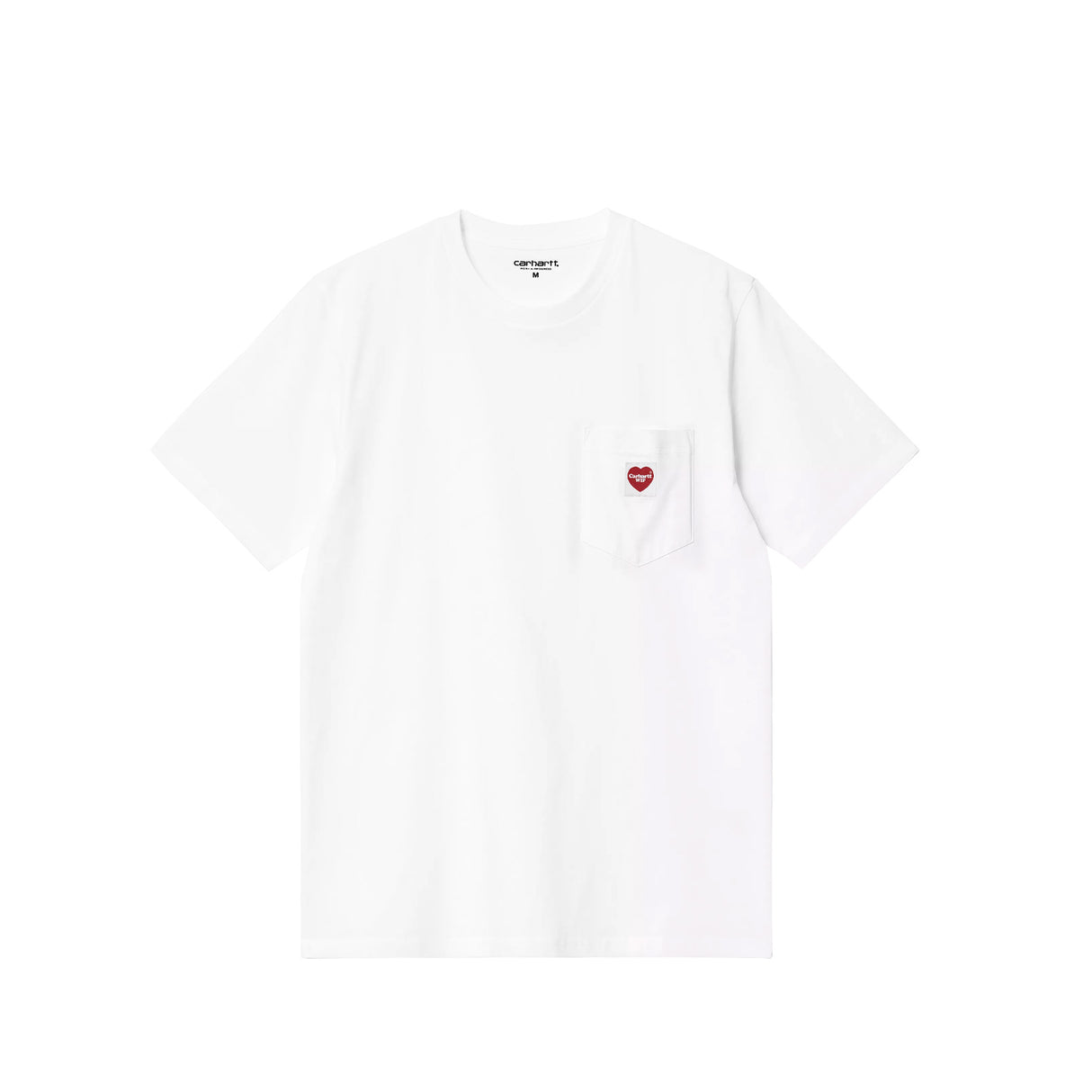 Carhartt WIP S/S POCKET HEART T-SHIRT, White/Red
