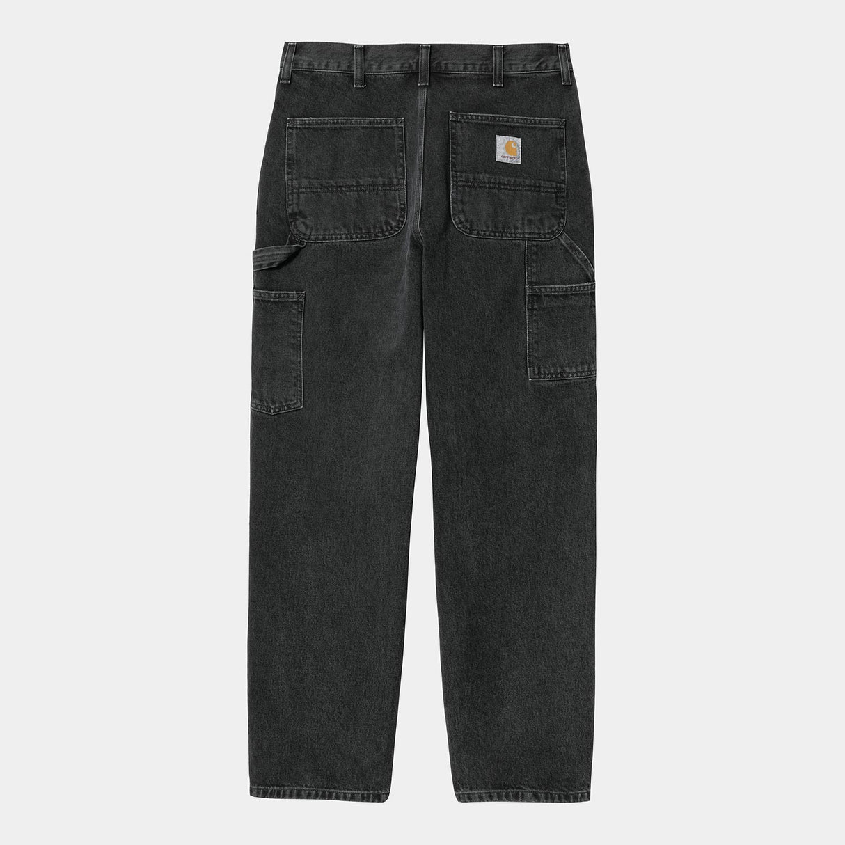Carhartt WIP SINGLE KNEE PANT, Black Stone Washed