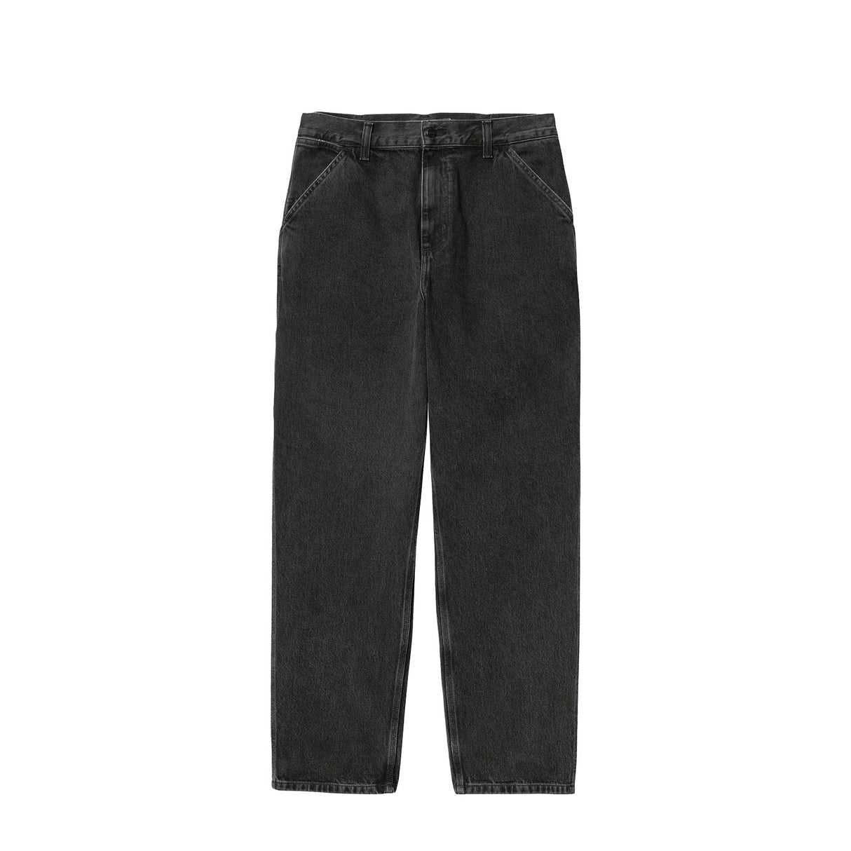 Carhartt WIP SINGLE KNEE PANT, Black Stone Washed