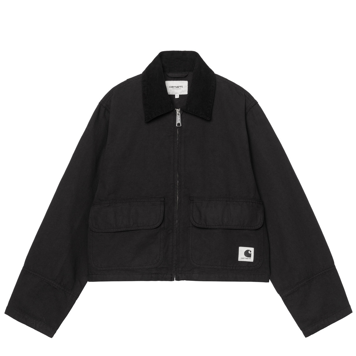 Carhartt WIP W' PRESCOTT JACKET, Black Garment Dyed