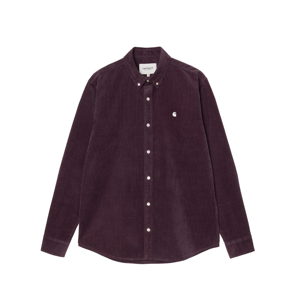 Carhatt WIP L/S MADISON FINE CORD SHIRT, Cozy Purple/Wax