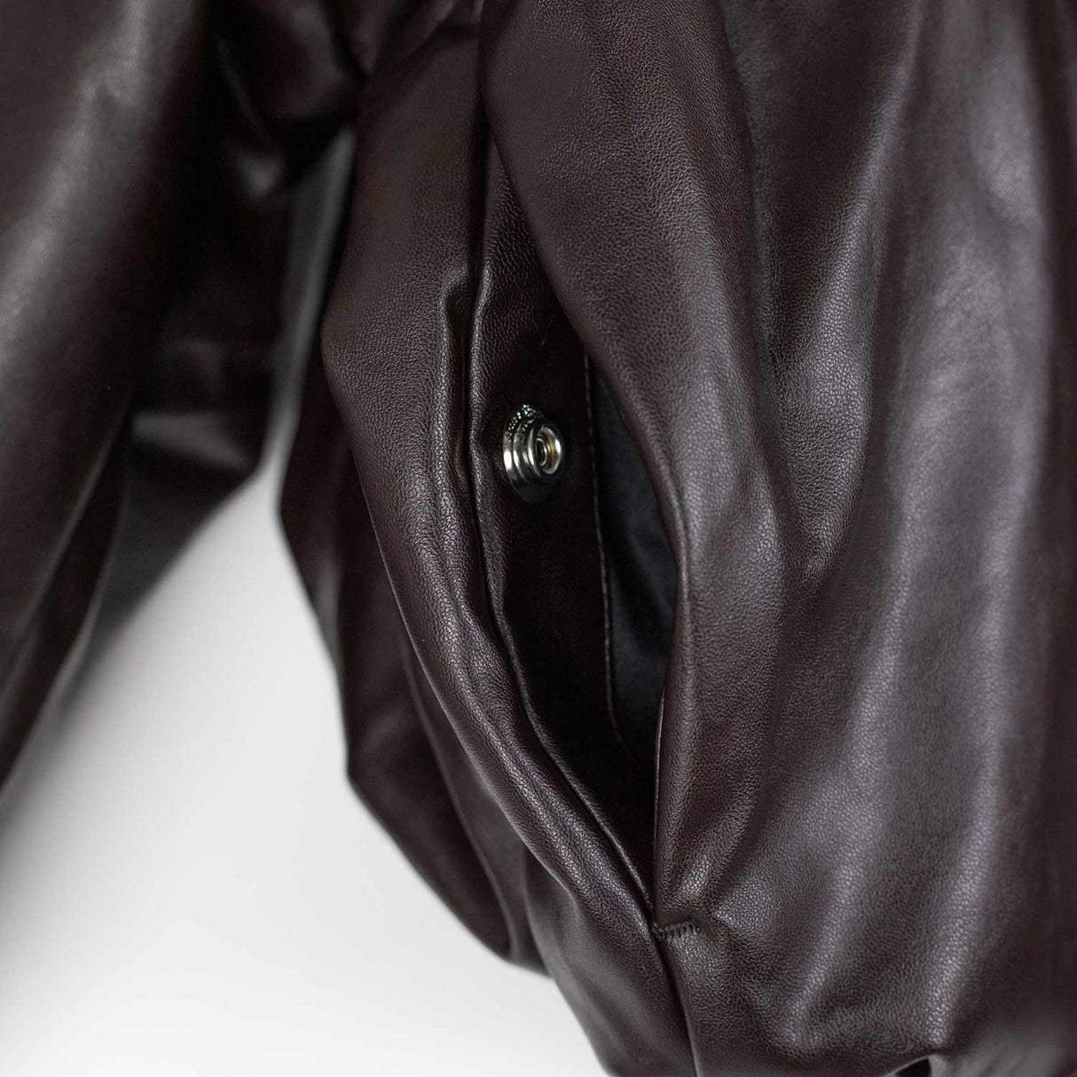 Acne Studios COATED BOMBER JACKET, Dark Brown