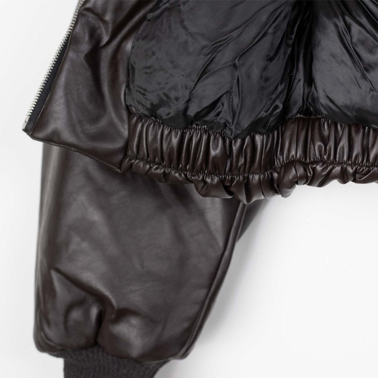 Acne Studios COATED BOMBER JACKET, Dark Brown