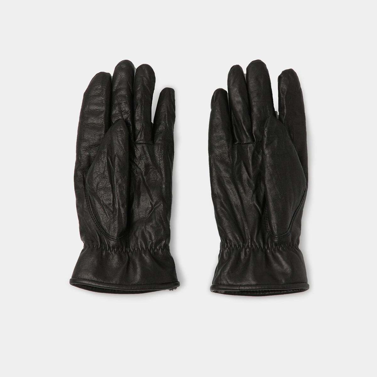 Coor VEGETABLE PLEATED WASHED GLOVES, Black