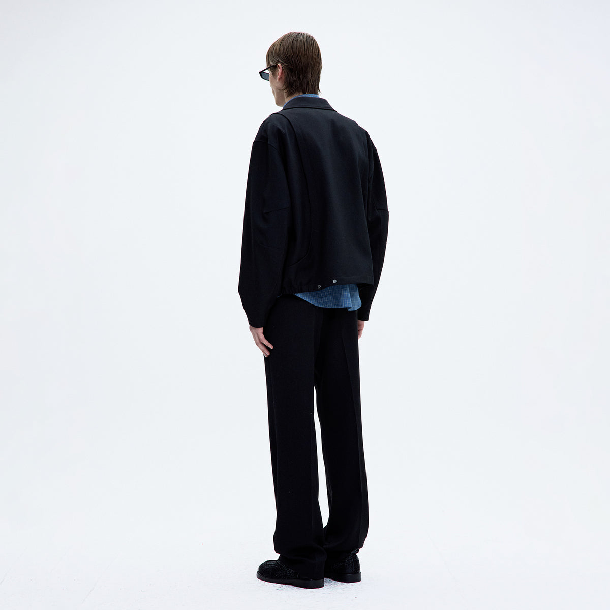 Coor WOOL BLOUSON JUMPER, Black